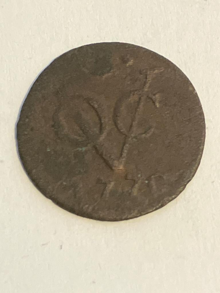 VOC halve duit Utrecht 1771 - Historische Nederlandse munt, Ophalen of Verzenden, Vóór koninkrijk, Overige waardes, Losse munt