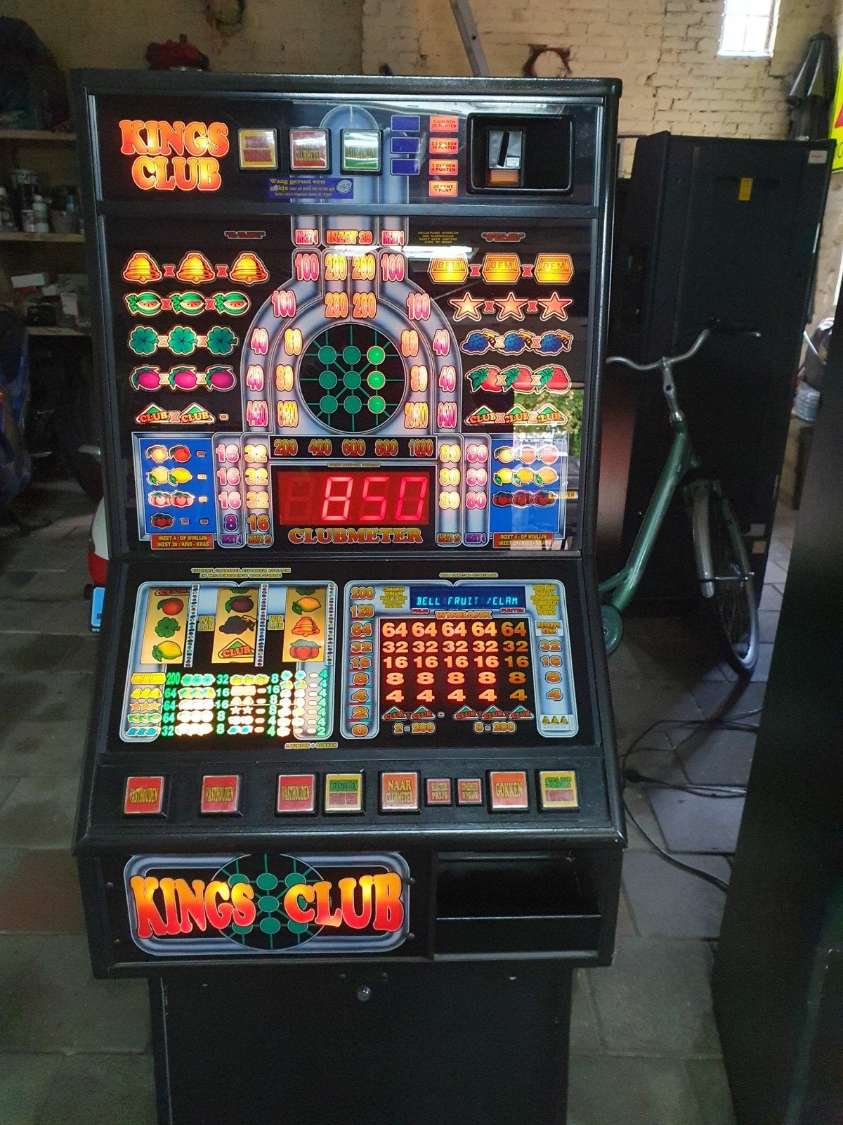 supernette goedspelende kings club 1000 punter halversie, Euro, Ophalen of Verzenden, Gebruikt, Met sleutels