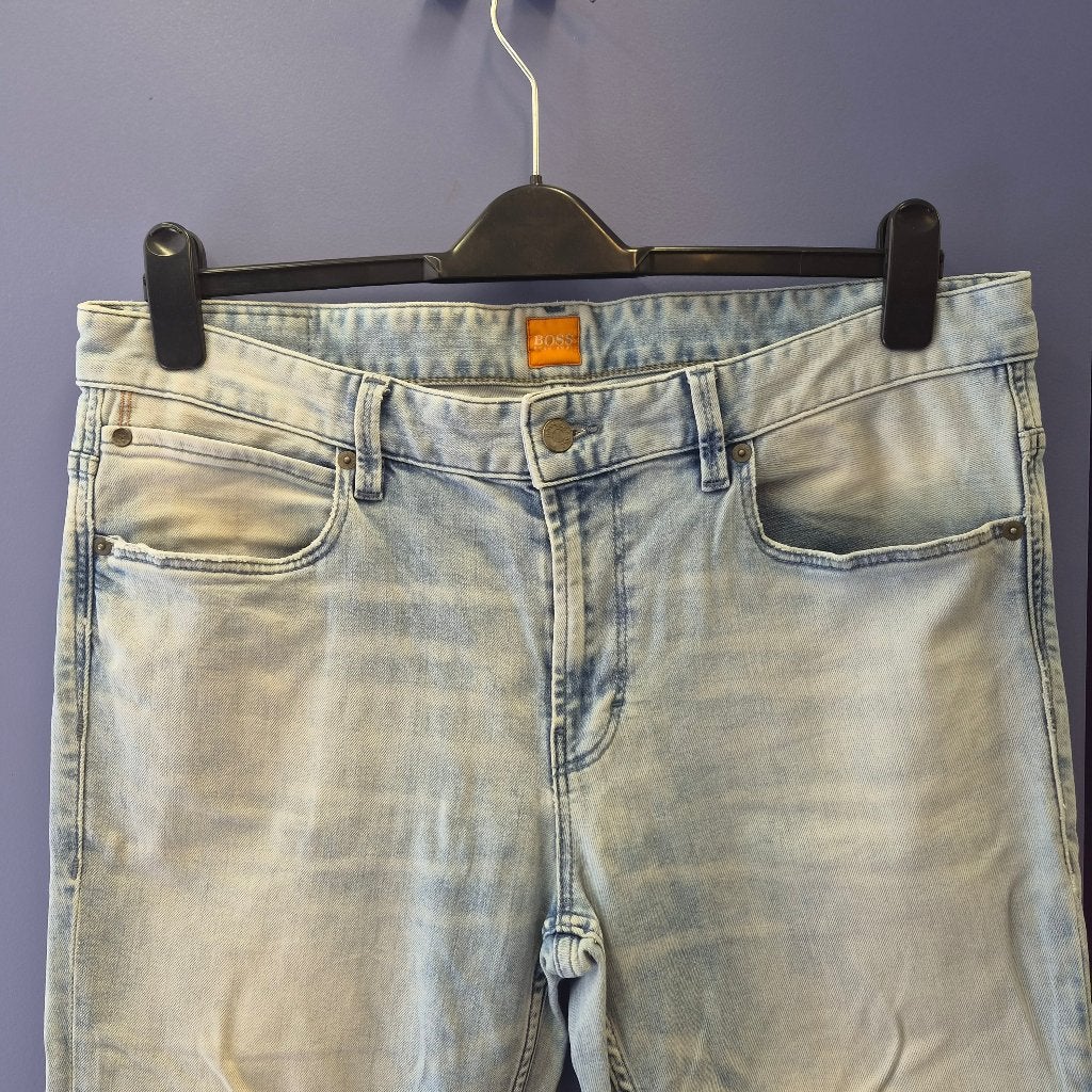 Hugo Boss Orange jeans lichtblauw lichte wassing W36 51305, W36 - W38 (confectie 52/54), Blauw, ., Hugo Boss