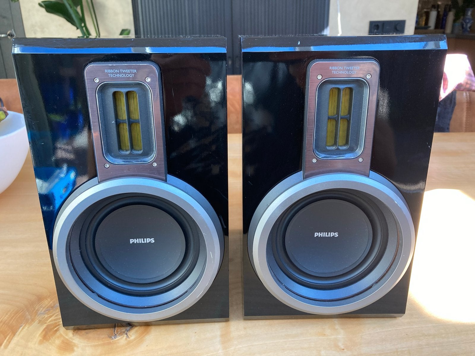 Philips MCD716 Boekenplank Luidsprekers - Ribbon Tweeter, Philips, Gebruikt, Ophalen of Verzenden, Basreflex