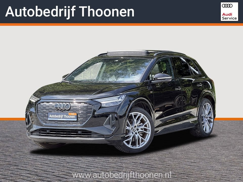 Audi Q4 e-tron 45 S Edition 82 kWh | 21"| pano | trekhaak |, Auto's, Audi, Automaat, 12 maanden, Achterwielaandrijving, Gebruikt