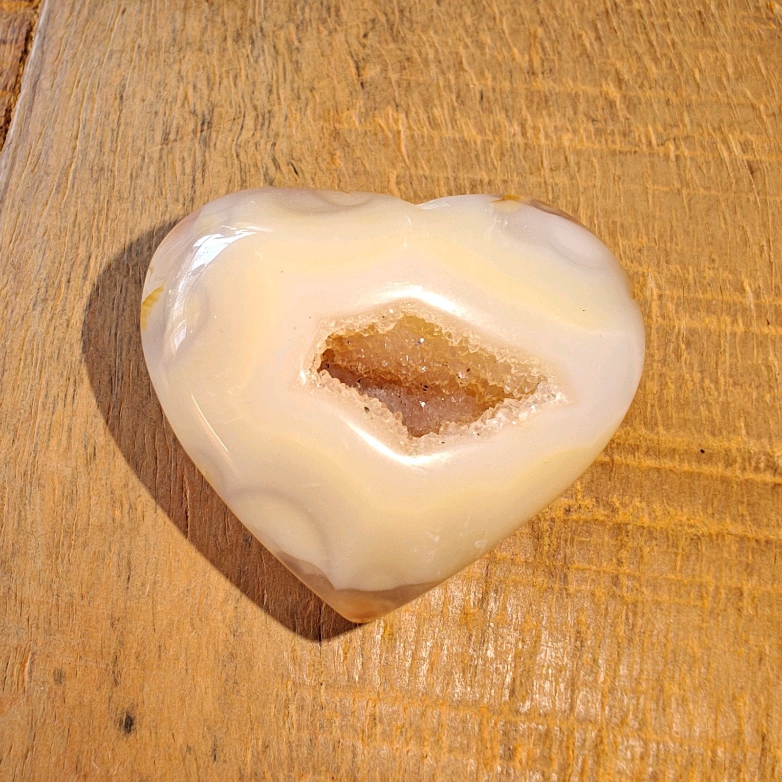 Agaat hart met druzy, Verzenden