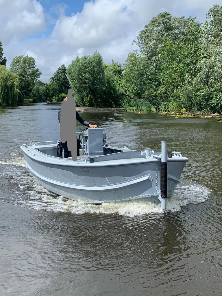 Leger boot // bridge erection boat // werk fun boot, Watersport en Boten, Ophalen, 50 pk of meer, Aluminium, Benzine