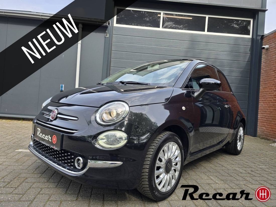 Fiat 500 - 1.2 Lounge/Pano/Pdc/Cruise/90Dk/ZeerMooi, Auto's, Voorwielaandrijving, Lichtsensor, Gebruikt, 4 cilinders