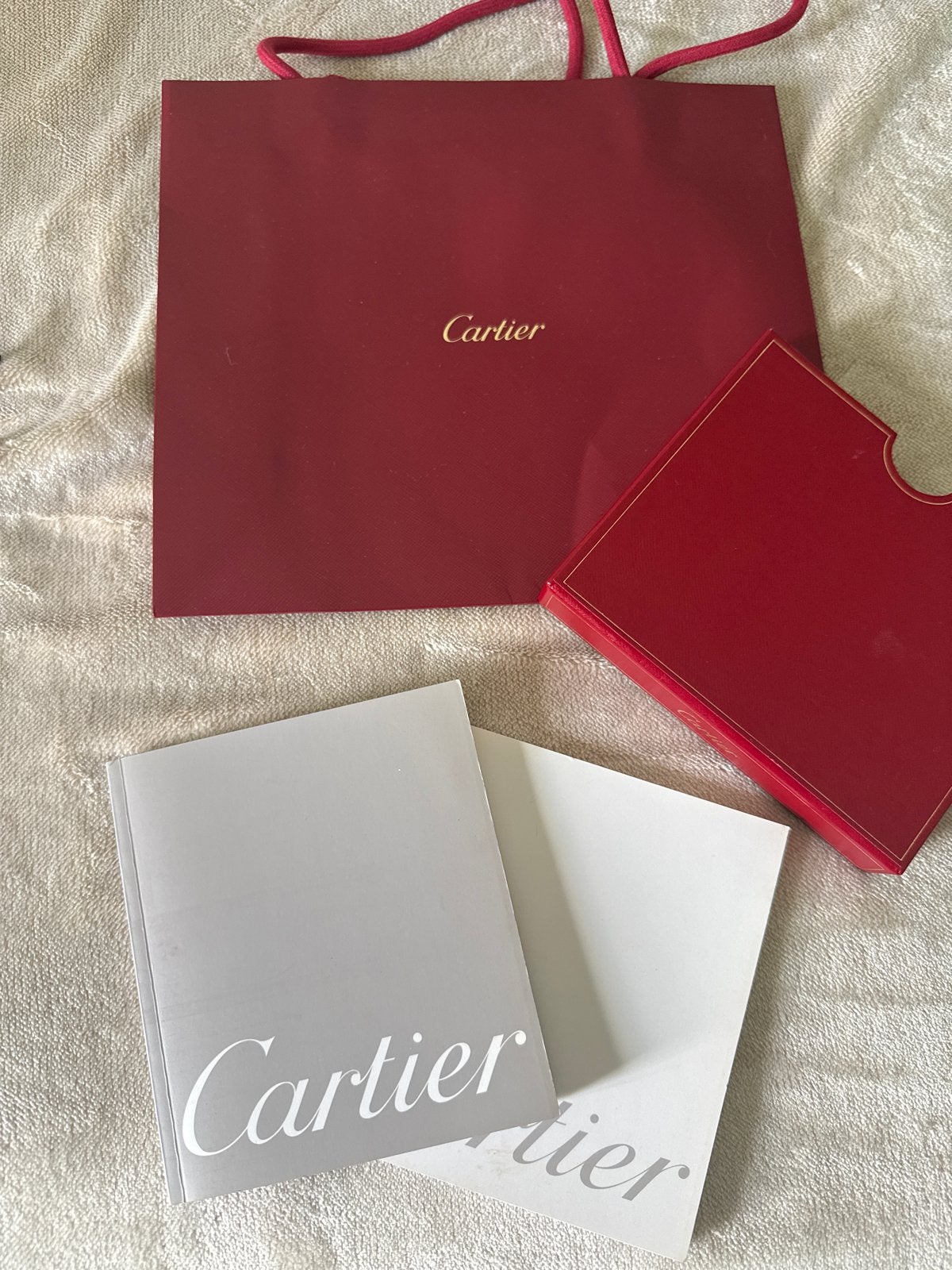 Originele Cartier Santos dames boekjes en papieren, Sieraden, Tassen en Uiterlijk, Ophalen, Zo goed als nieuw, Overige merken