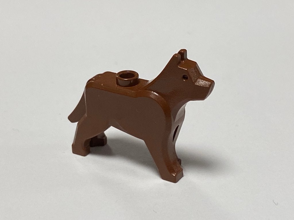 Lego nieuwe roodbruine hond / wolf, Overige thema's, Lego, Overige typen, Nieuw