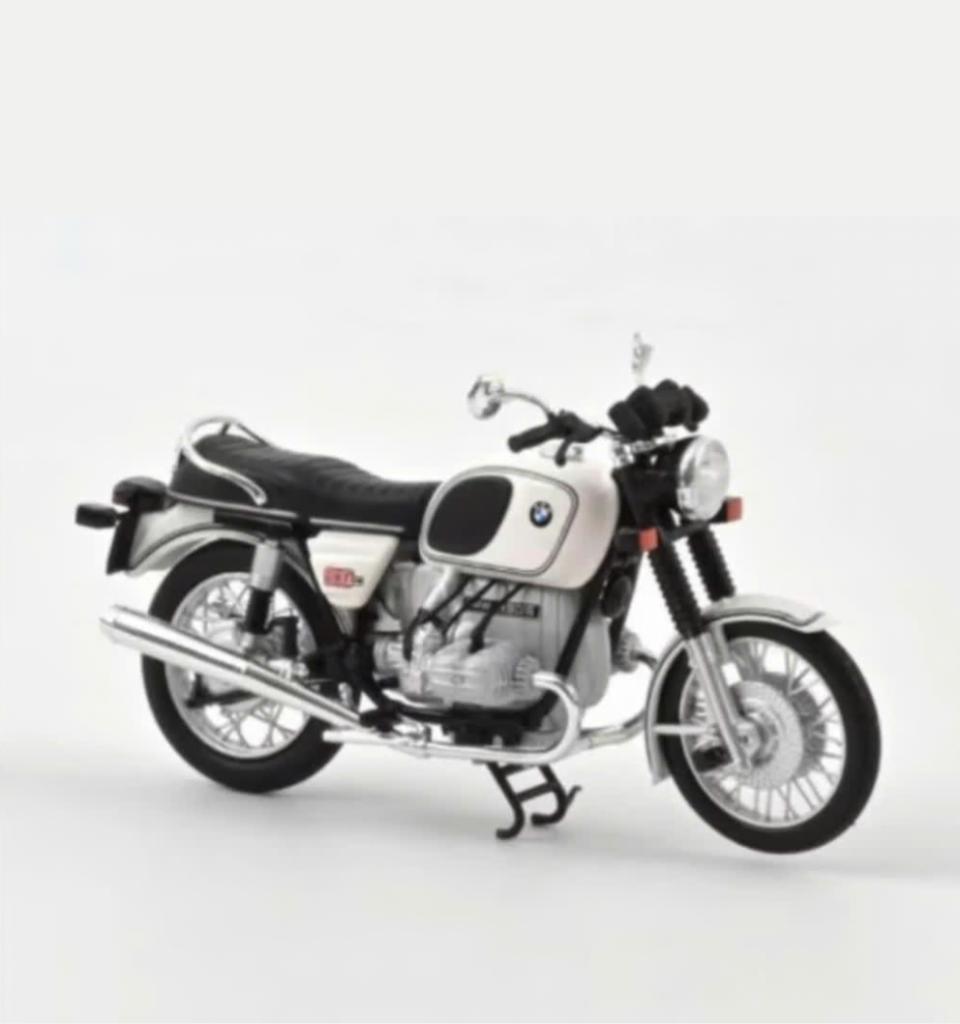 BMW R90/6 1974 Wit schaal 1/18 Norev ref. 182036, Verzenden, Nieuw, Motor, Norev