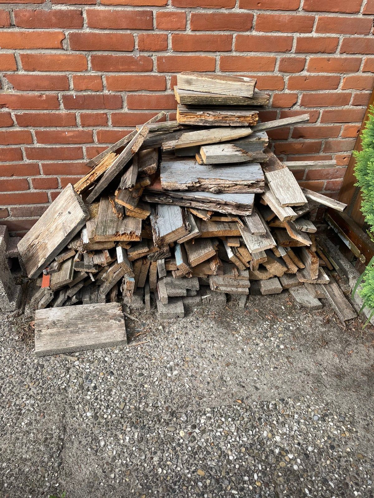Hout, Minder dan 3 m³, Ophalen