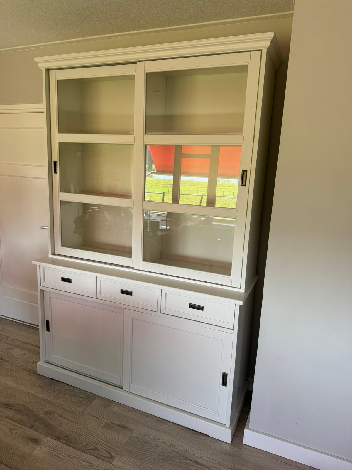 LARSFRID buffetkast IKEA wit, Huis en Inrichting, Kasten | Buffetkasten, Gebruikt, 200 cm of meer, 150 tot 200 cm, 50 tot 75 cm