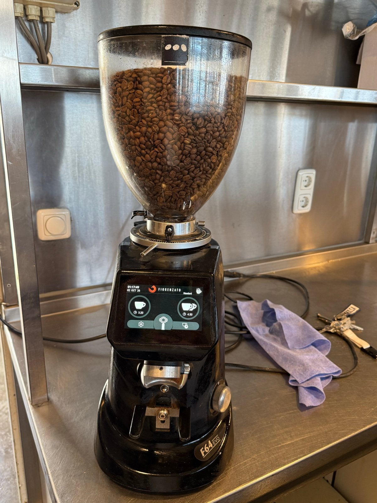 Fiorenzato F64 EVO Koffiemolen - Professioneel, Ophalen of Verzenden, Gebruikt, Overige modellen, Koffiebonen