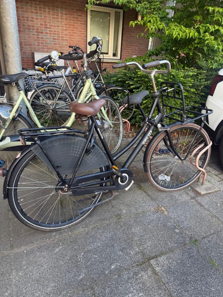 Sparta Pick-Up Damesfiets - Zwart, Gebruikt met kinderzitje, Fietsen en Brommers, Fietsen | Oldtimers, Ophalen of Verzenden