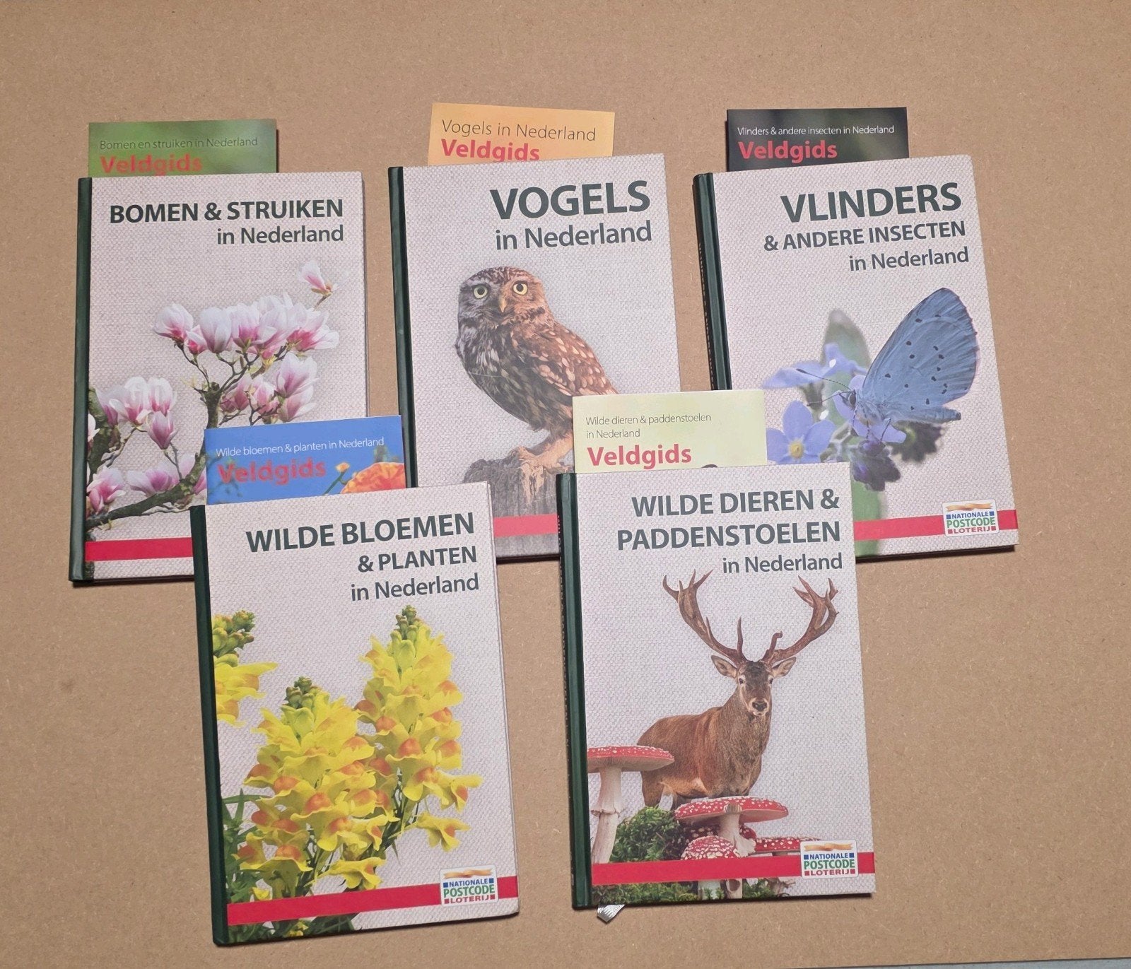 Postcode loterij natuurboeken incl veldgidsen, Ophalen of Verzenden, Overige onderwerpen
