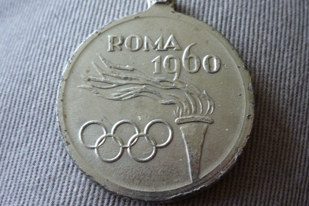 Penning/medaille Judosport 1960 Rome O Ichi Gari (p 741, Postzegels en Munten, Penningen en Medailles, Ophalen of Verzenden, Overige materialen
