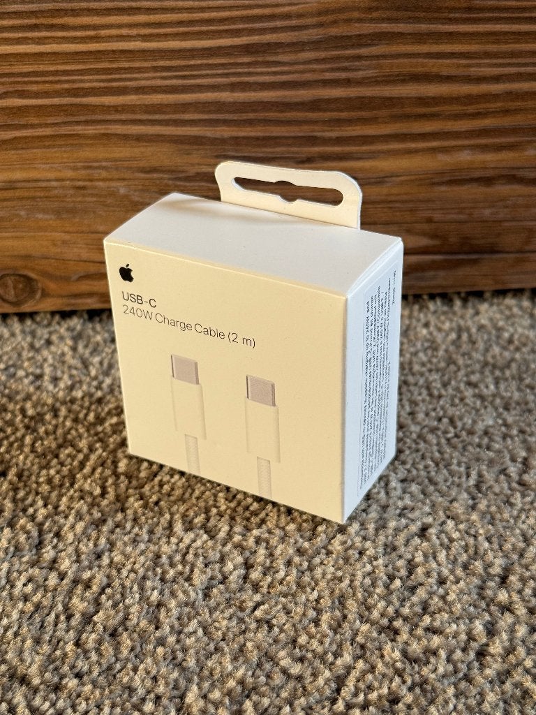 Originele Apple USB-C 240W Oplaadkabel (2 Meter) | Nieuw, Telecommunicatie, Mobiele telefoons | Telefoon-opladers, USB-C, Nieuw