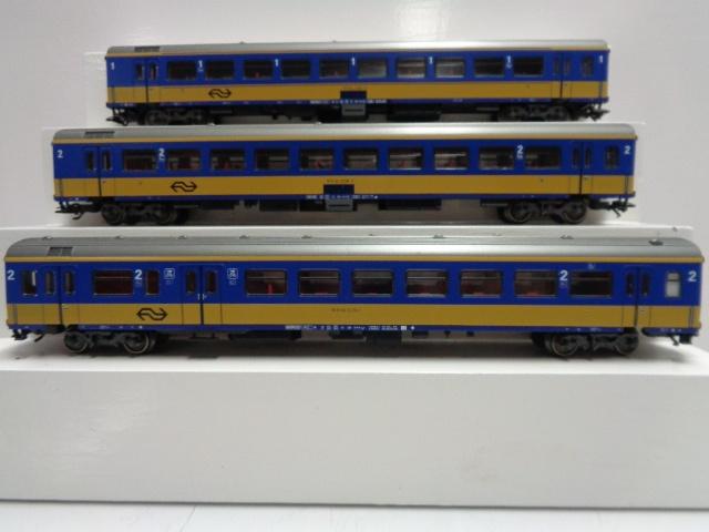 Set-2 MARKLIN stam 3 Intercity rijtuigen NS (H0), Hobby en Vrije tijd, Wisselstroom, Wagon, Ophalen of Verzenden, Märklin