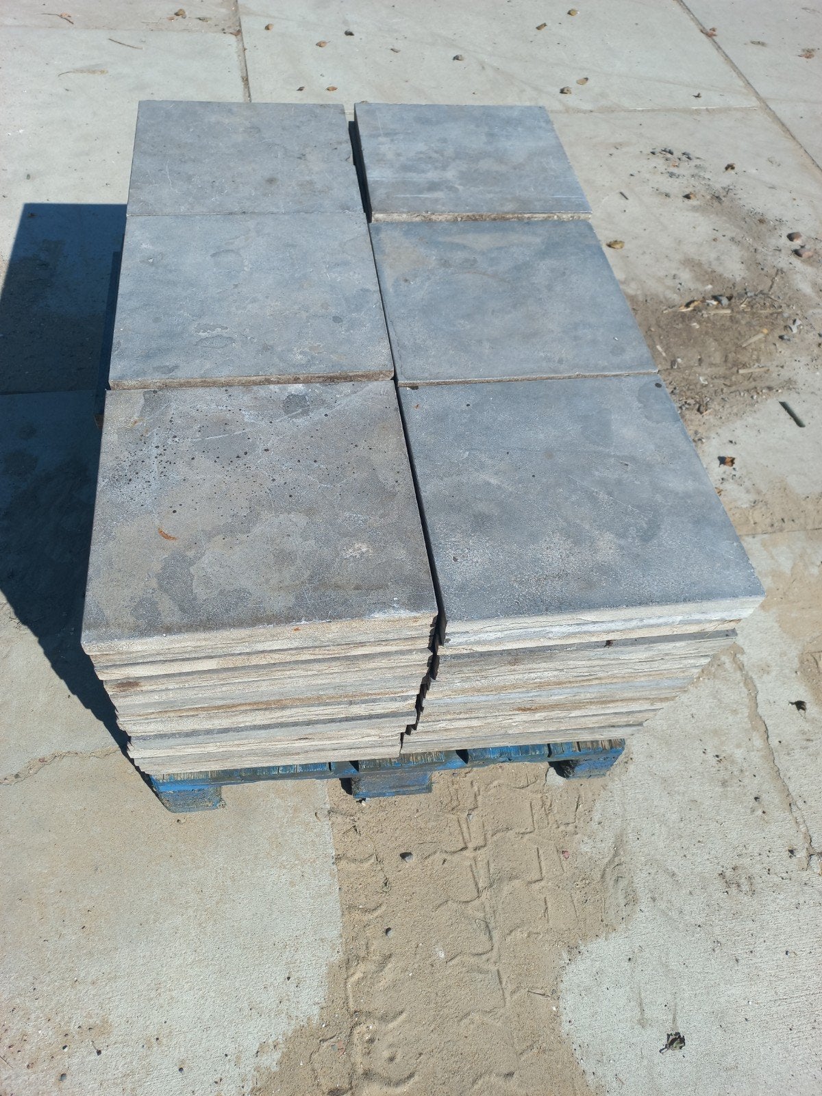 Chinees hardsteen tegels 40x40x3, Ophalen, Gebruikt, Terrastegels, Natuursteen