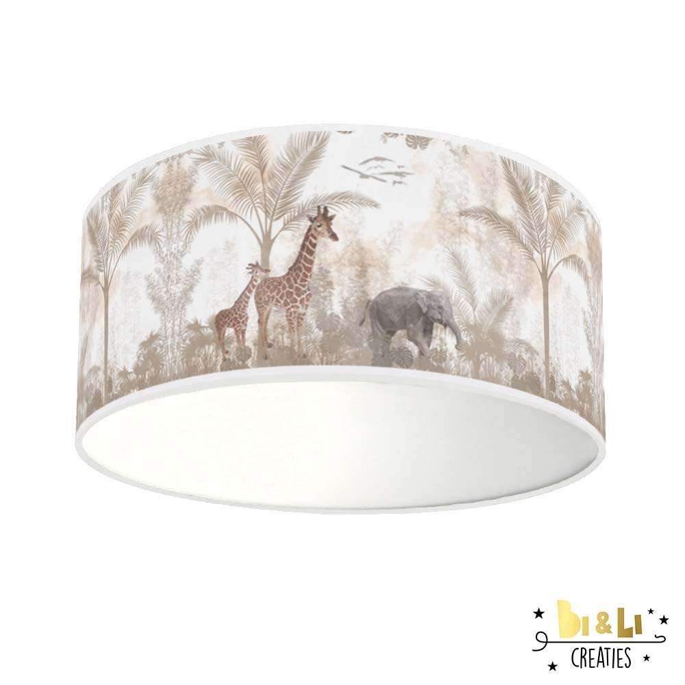 Plafondlamp Jungle Giraffe Naturel Little Dreamzzz, Bi & Li Creaties, Nieuw, Ophalen of Verzenden, Bilicreaties@gmail.com