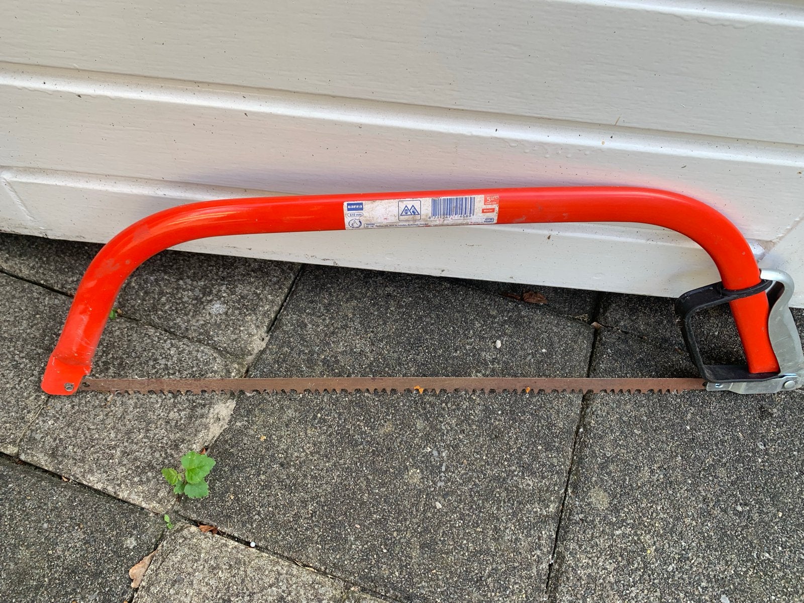 Gebruikte handzaag met roestig blad, Ophalen of Verzenden, Gebruikt, Zaag, Overige merken