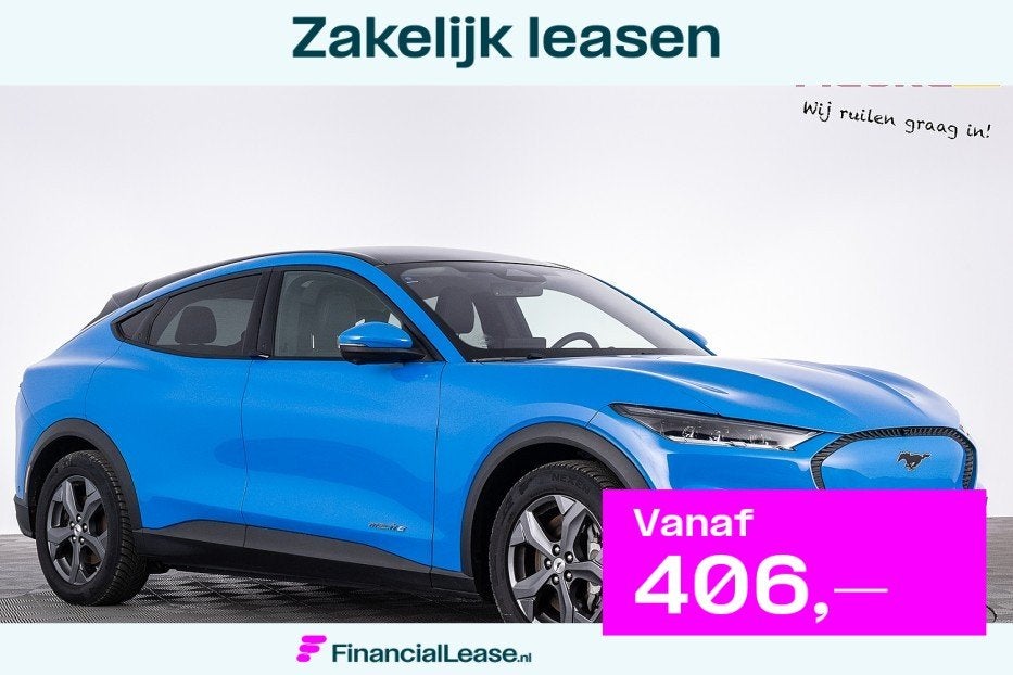 Ford Mustang Mach-E RWD 75 kWh *SOH 94.7%* PANORAMADAK | B&O, Automaat, 12 maanden, Gebruikt, Blauw