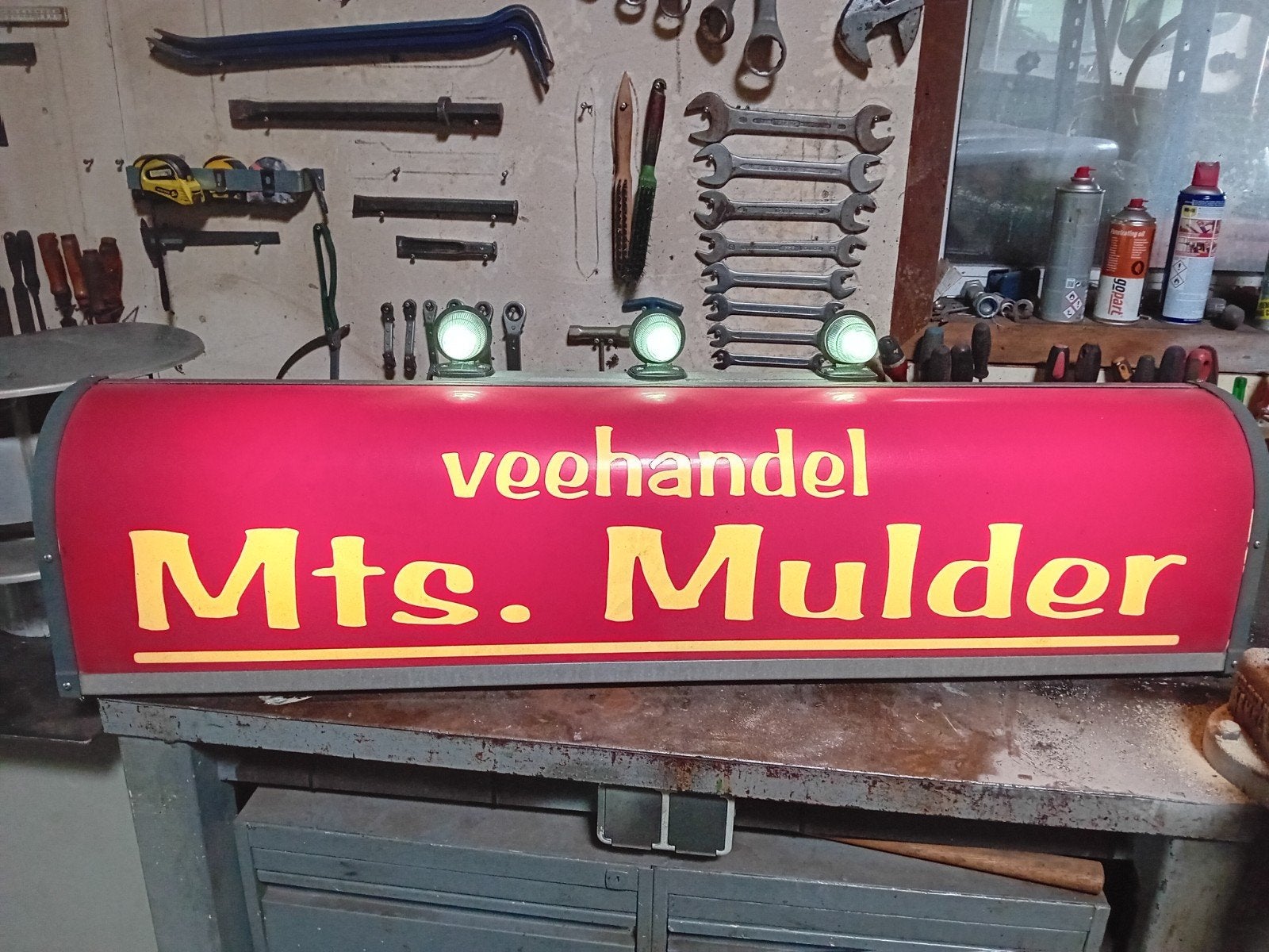 Nette reclame lichtbak, Ophalen of Verzenden