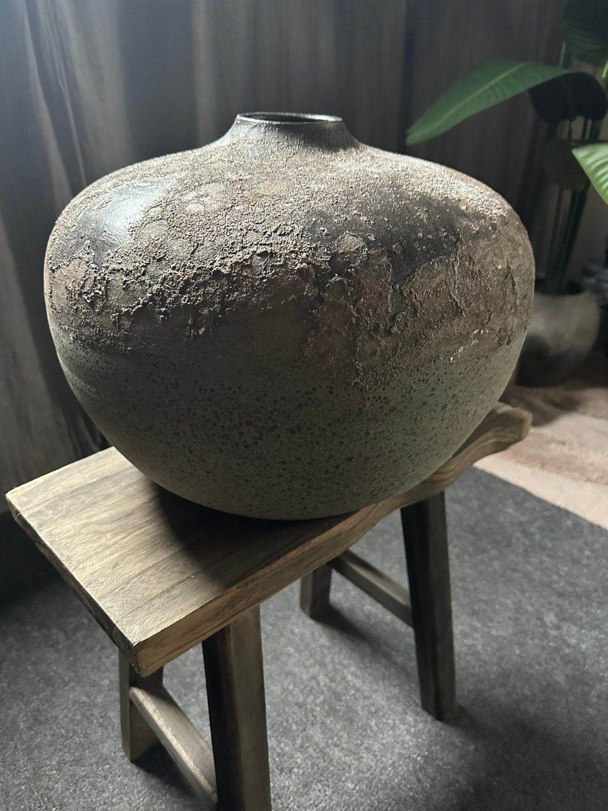 Grote zware pot/vaas, Ophalen, Rond, Pot of Kruik, Zo goed als nieuw
