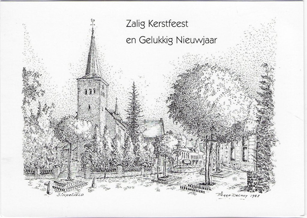 Simpelveld St Remigius Kerk Ongelopen Ansichtkaart ( B5285, Verzamelen, Ophalen of Verzenden, 1980 tot heden, Gelopen