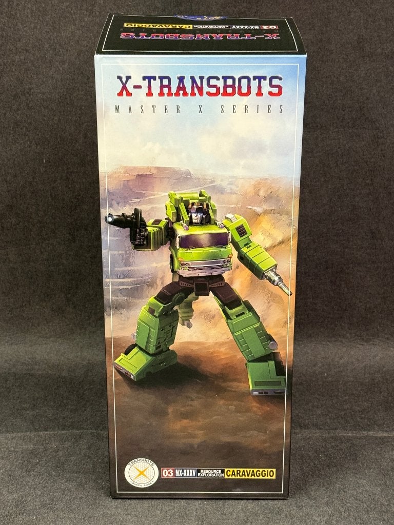 X-Transbots MX-35 CARAVAGGIO MP Green Grapple Hauler, G1, Ophalen of Verzenden, Zo goed als nieuw, Autobots