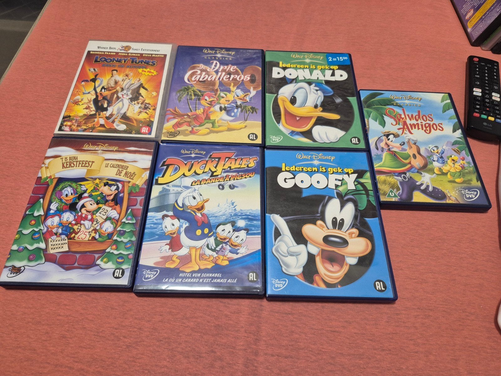 Disney & Looney Tunes DVD Collectie - 7 Films, Gebruikt, Animatie, Nederlands, Ophalen of Verzenden