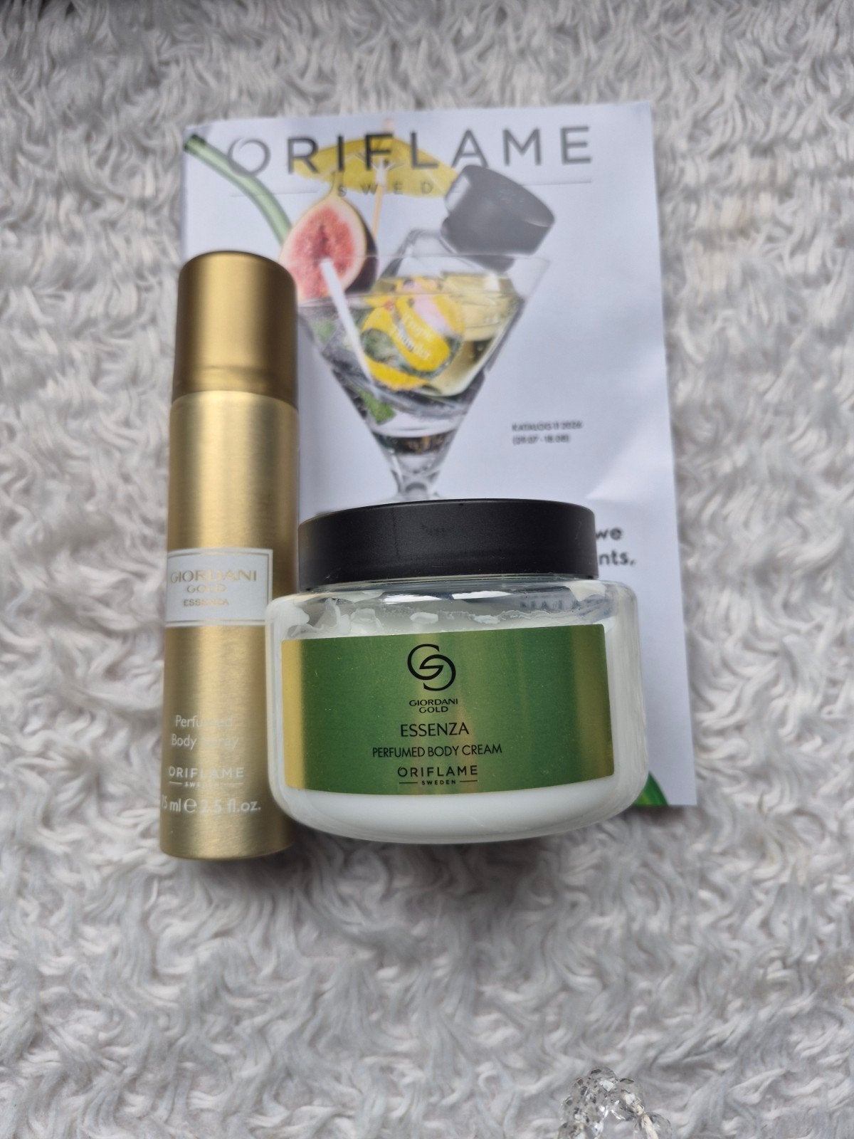 Oriflame Giordani Gold Essenza Body Spray & Body Cream, Ophalen of Verzenden, Nieuw, Overige typen