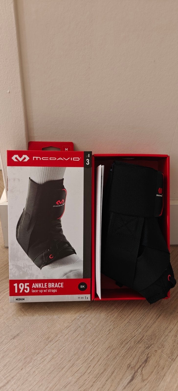 MCDavid Enkelbrace 195 (lace-up/straps) - Maat M, Ophalen of Verzenden, Zo goed als nieuw