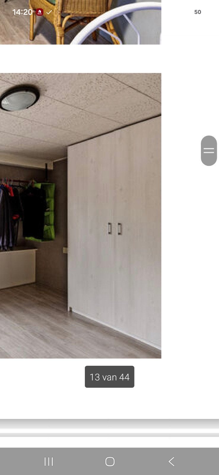 Kledingkast met deuren en lades, Gebruikt, 200 cm of meer, Overige houtsoorten, 50 tot 75 cm