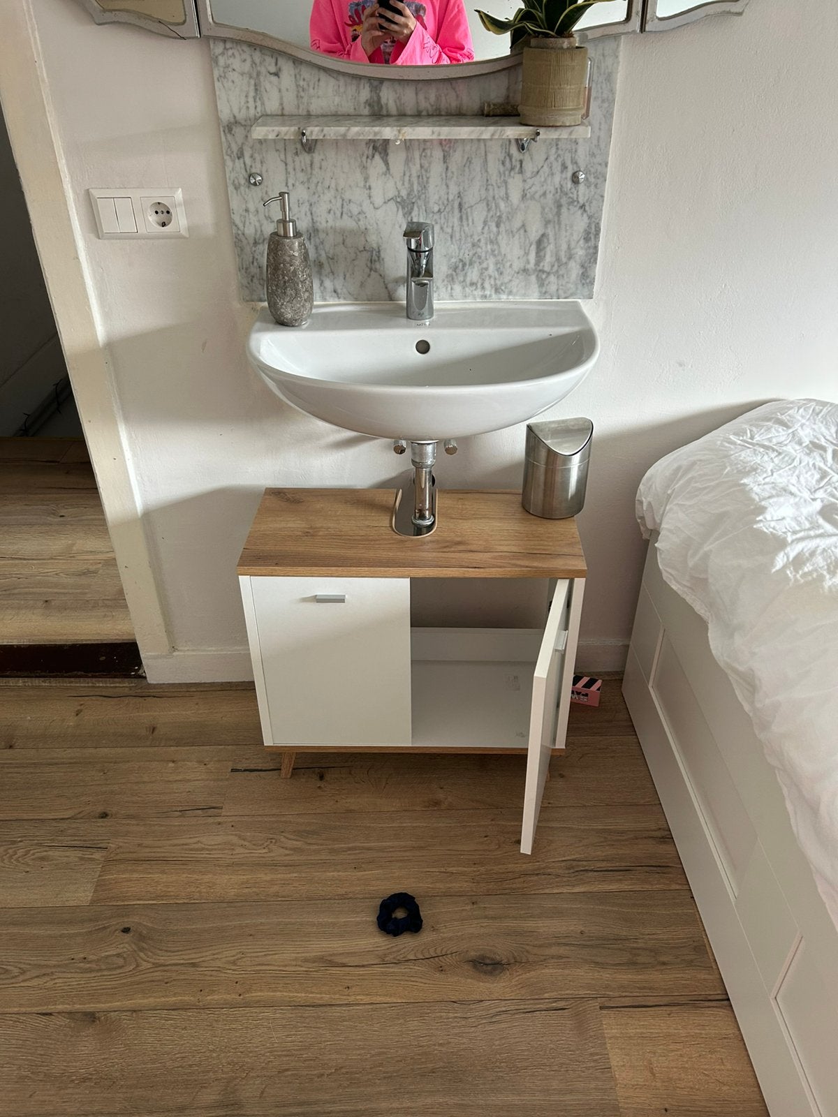 Badkamer kastje, Ophalen, (Half)hoge kast, 50 tot 100 cm, Zo goed als nieuw