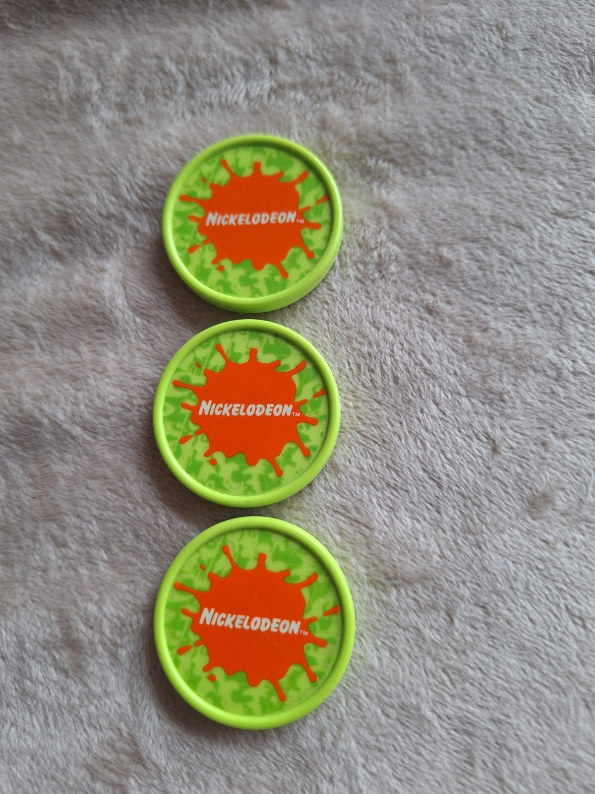 3 Nickelodeon Flippo's / slammer, Verzamelen, Ophalen, Losse flippo's