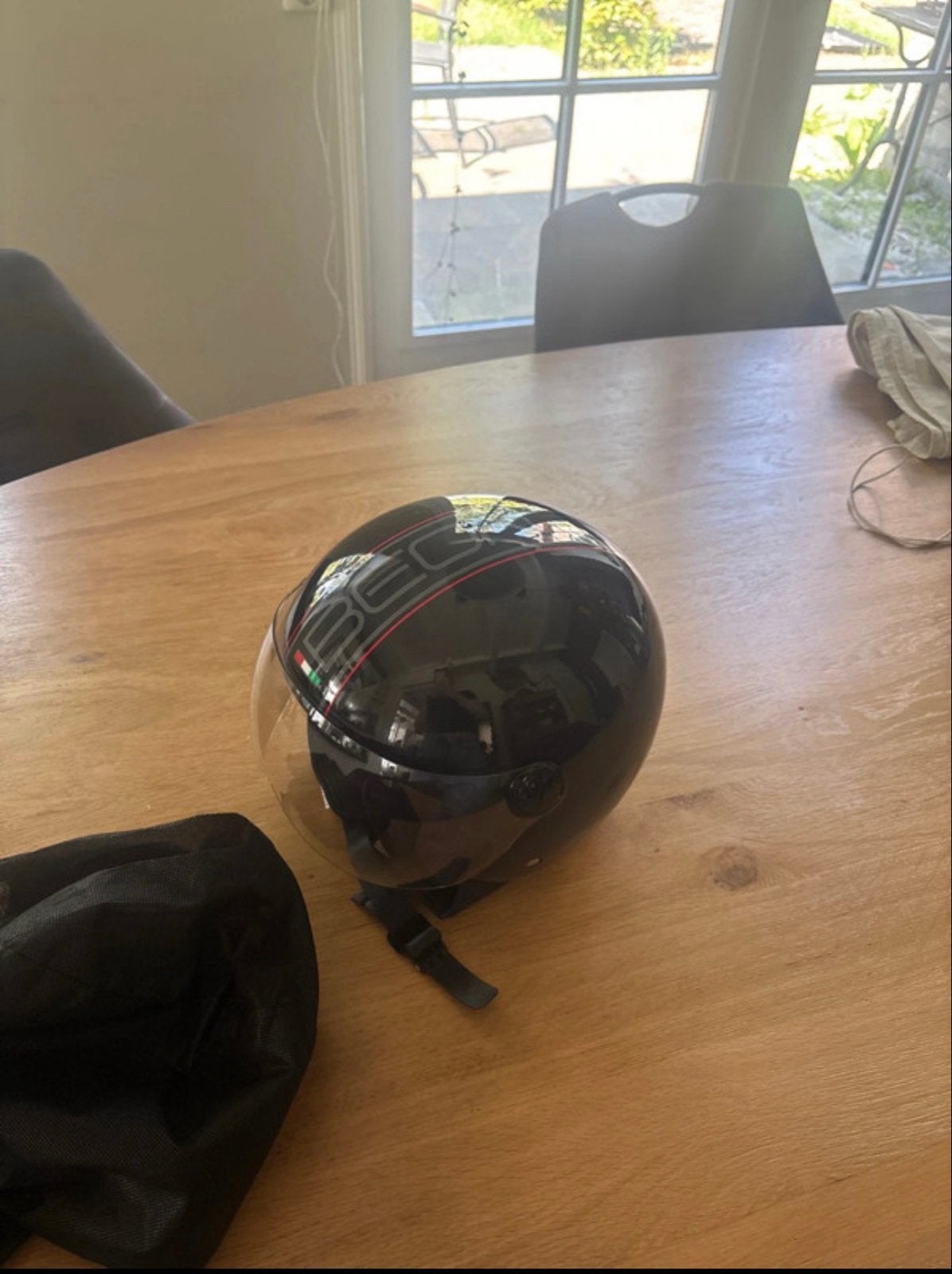 Beon Design Jethelm Zwart Maat M, Motoren, Overige merken, M, Heren, Jethelm