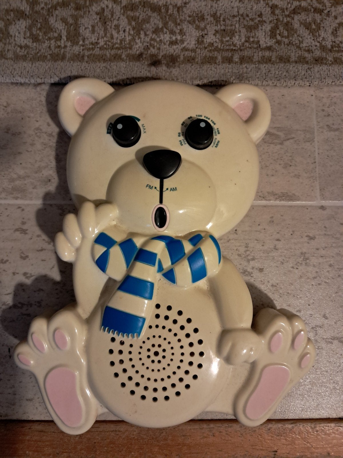 Retro vintage plastic Beer met radio op baterijen, Ophalen of Verzenden, Huis en Inrichting