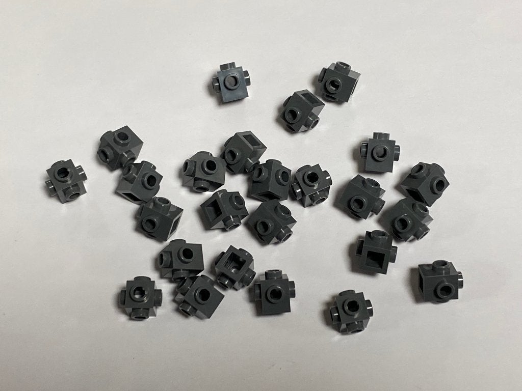 Partij 25x Lego stenen met zijnopjes 4 zijden, diverse kleur, Overige thema's, Lego, Nieuw, Ophalen of Verzenden