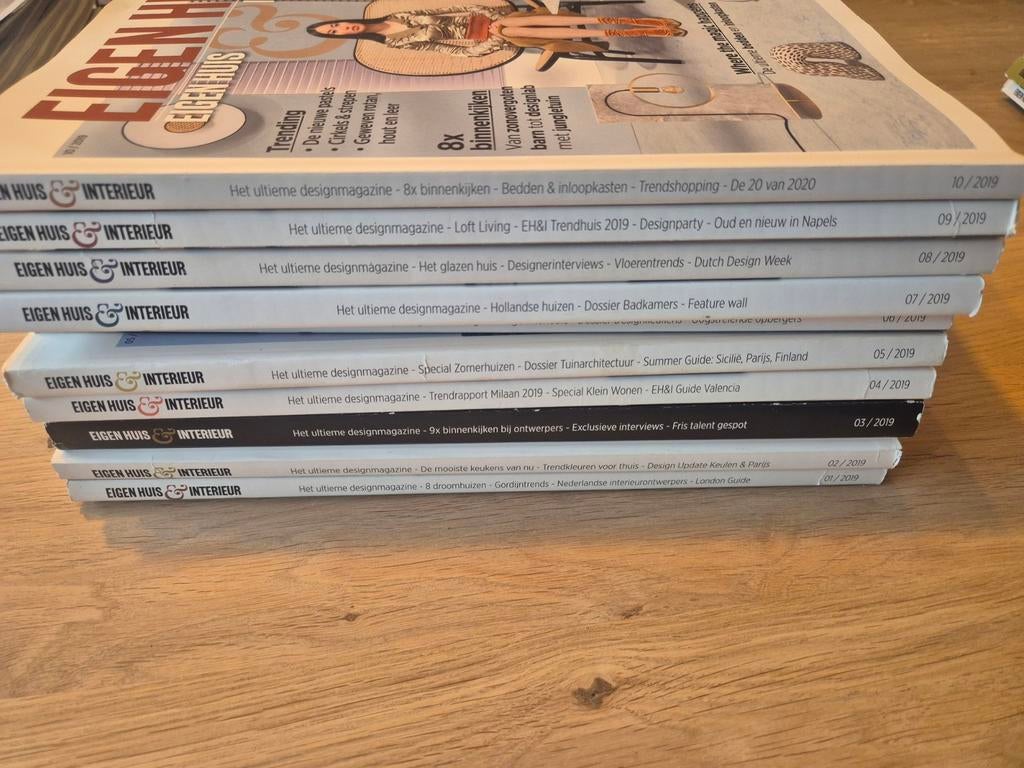 Eigen Huis & Interieur Jaargang 2019, Ophalen of Verzenden, Gelezen, Overige typen