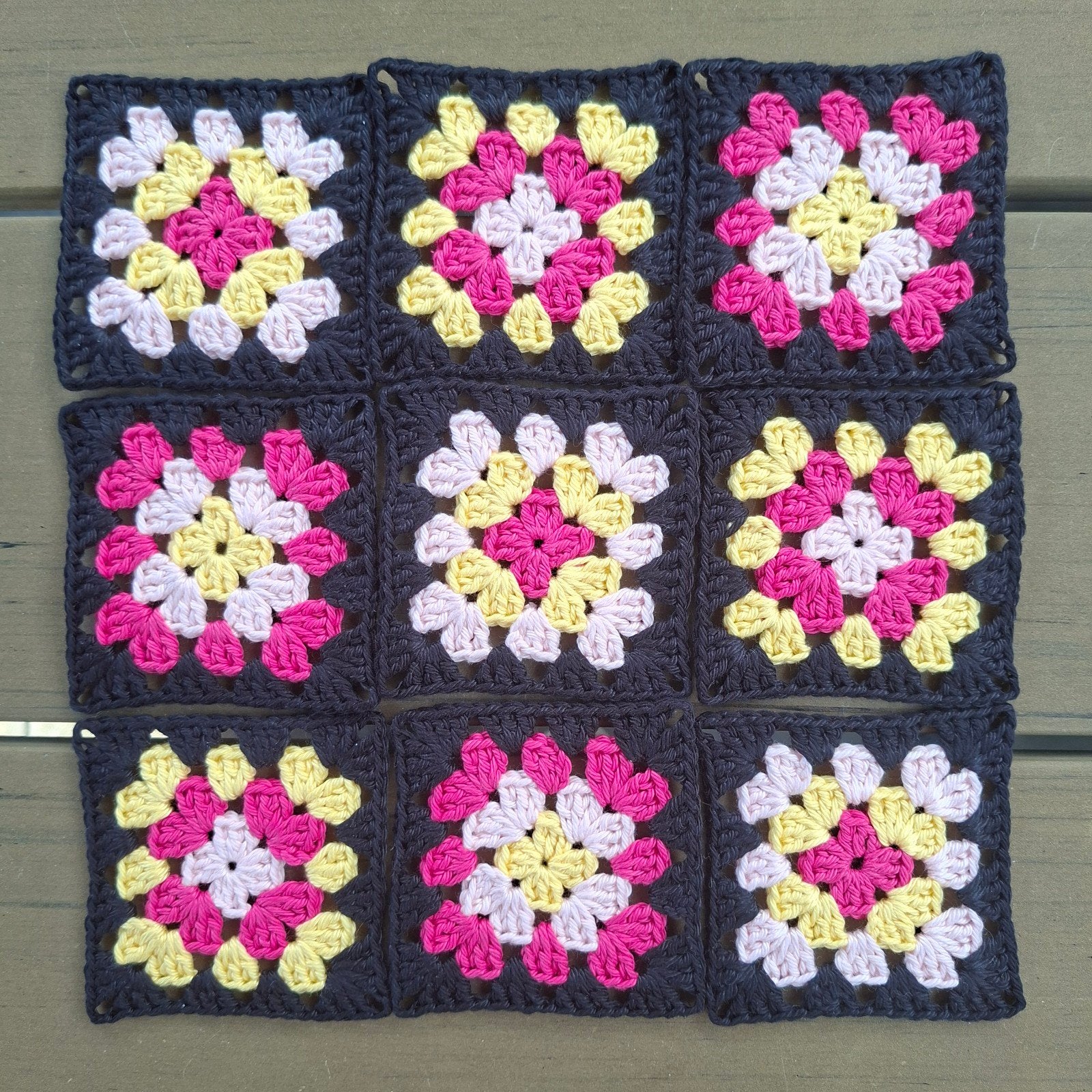 Granny square lapjes, Ophalen of Verzenden, Nieuw, Haken