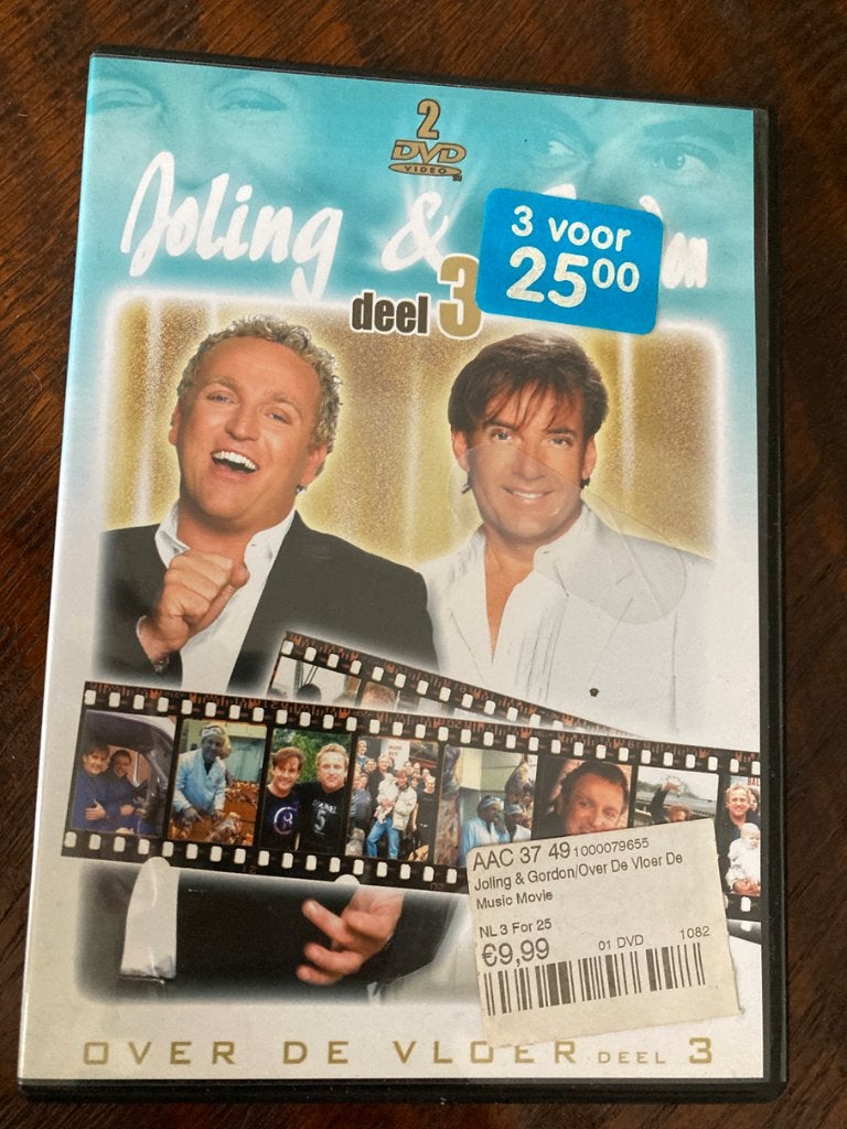 Joling en Gordon over de vloer DVD deel 3, Cd's en Dvd's, Alle leeftijden, Ophalen, Zo goed als nieuw, Komedie