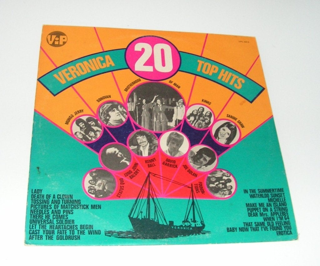 LP Veronica 20 Top Hits, Cd's en Dvd's, Vinyl | Verzamelalbums, Gebruikt, Pop, LP, Inclusief binnenhoes, 12 inch, Ophalen of Verzenden