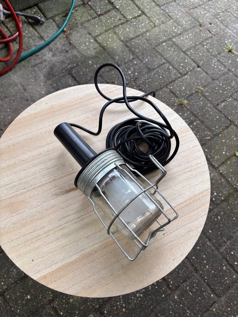 Korflooplamp vintage, Ophalen of Verzenden, Gebruikt, Minder dan 50 watt, Lamp