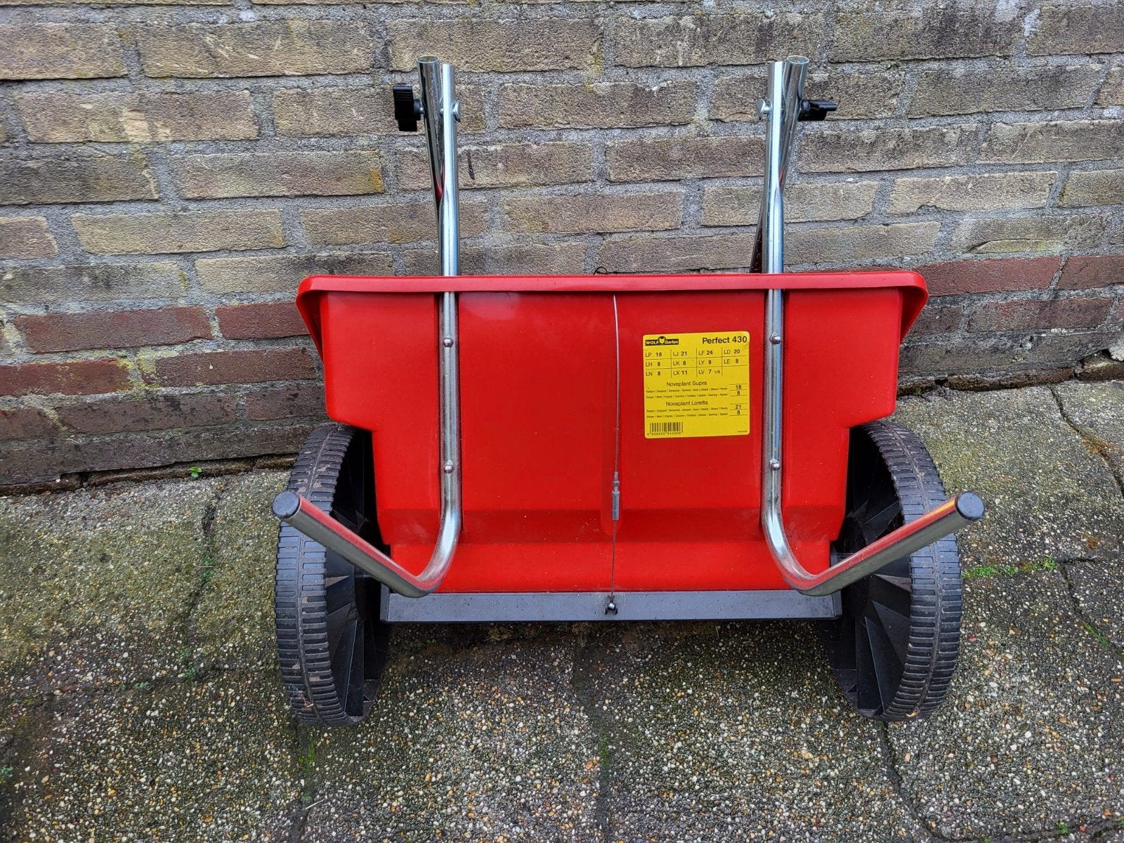 Strooi wagen wolfgarten perfect 430., Ophalen