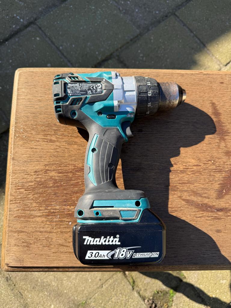 Makita 18V Accuboormachine DDF481 (Zonder lader), Gebruikt, Variabele snelheid, Ophalen of Verzenden, Boor- en Schroefmachine