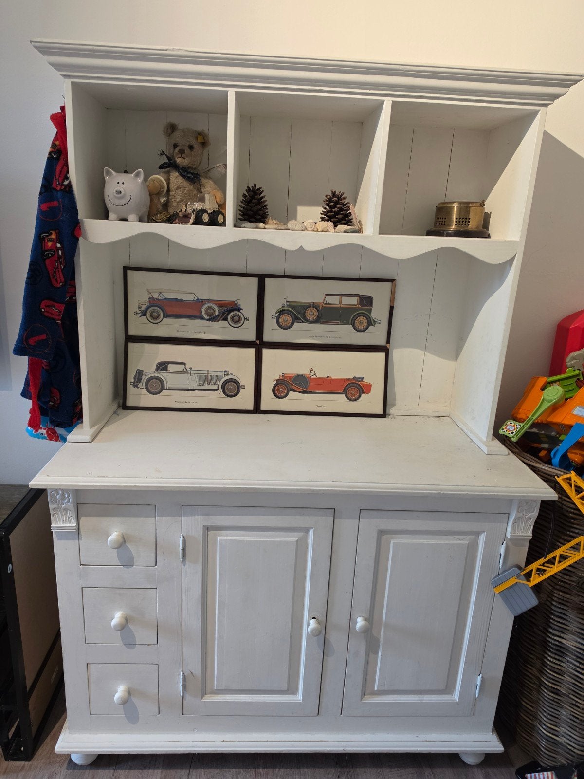 Franse houten commode - babykamer, Ophalen, Gebruikt, 50 tot 70 cm, 100 cm of meer