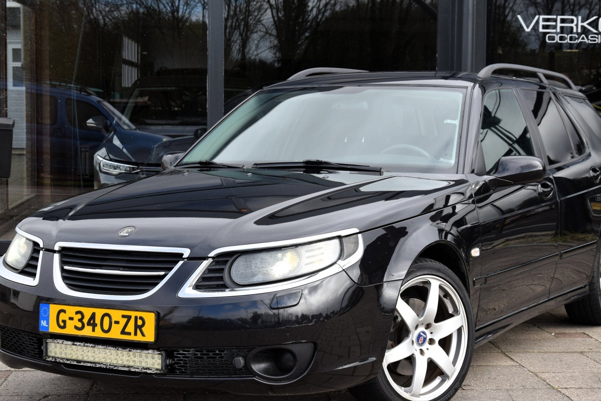 Saab 9-5 2.3t Linear, Auto's, Voorwielaandrijving, 4 cilinders, Overige brandstoffen, Zwart