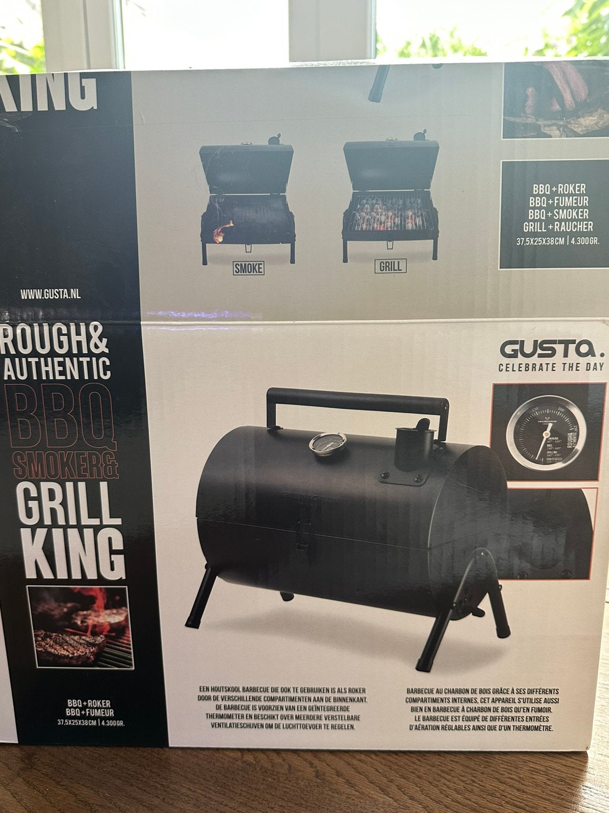 Gusta bbq en smoker, NIEUW IN DOOS, Ophalen of Verzenden, Nieuw