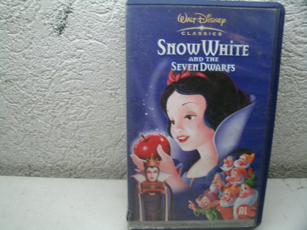 vhs 186a snow white and the seven dwarfs ned ondert, Cd's en Dvd's, VHS | Kinderen en Jeugd, Alle leeftijden, Ophalen of Verzenden