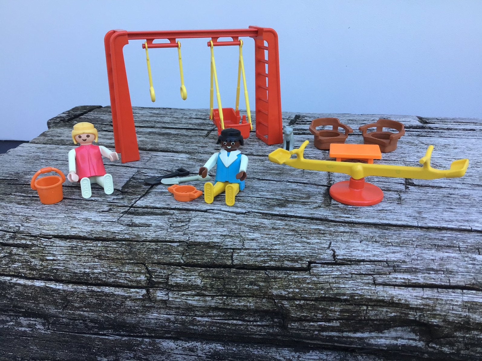 Vintage Playmobile 1974 - speeltuin - wip - schommel - etc., Kinderen en Baby's, Speelgoed | Playmobil, Ophalen of Verzenden, Gebruikt