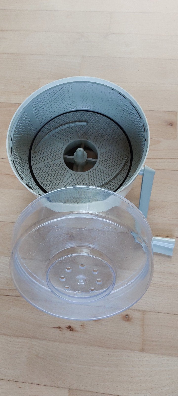 Zeus Aardappelschiller - Handmatige Schilmachine, Huis en Inrichting, Kunststof, Ophalen of Verzenden, Wit, Overige merken