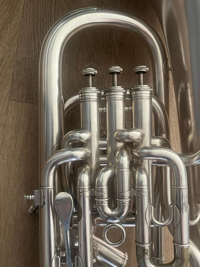 Besson Euphonium 1980 (Imperial) 3+1V gecompenseerd +trigger, Ophalen of Verzenden, Gebruikt, Euphonium of Tenortuba
